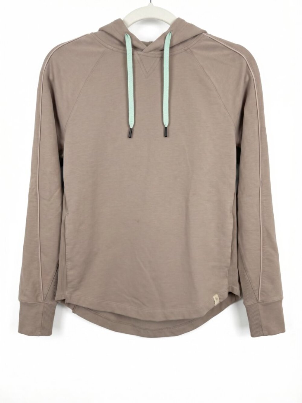 Satva Essentials Taupe Pullover Hoodie Sweatshirt Size Small